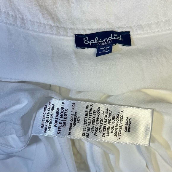 Splendid Napa Tiered Dress Cottagecore Boho Minimalist Relaxed Fit with Pockets - Picture 8 of 8